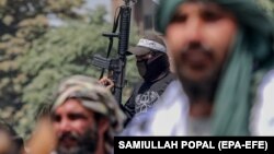 Патруль «Талібану» під час другої річниці захоплення влади в Афганістані, Кабул, 15 серпня 2023 року