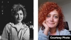 نینا گلستانی (راست) و رزیتا رجایی، دو زن کنشگر مدنی که به‌همراه سه تن دیگر در مجموع به ۲۰ سال زندان محکوم شدند