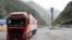 RUSSIA -- An Armenian truck is seen at the Upper Lars border crossing with Georgia, June 21, 2023.