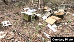 Боєприпаси, які українські спецпризначенці знайшли на кинутих позиціях окупантів