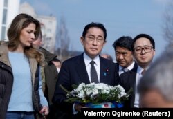 Фумио Кисида Буча шаарында. 21.3.2023.