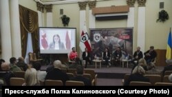 Светлана Тихановская, лидер демократических сил Беларуси, выступает в онлайн-формате на конференции "Путь к свободе". 29 ноября 2023 года