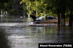 Підтоплені дороги після підриву Каховської ГЕС