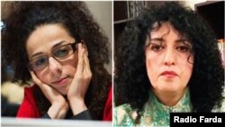 نرگس محمدی (راست) و مسیح علینژاد