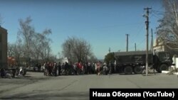 Російські військові у центрі Станіслава