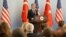 U.S. Secretary of State Antony Blinken speaks during a news conference in Ankara on February 20.