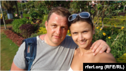 یسیپنکو و همسرش، کاترینا، در عکسی بدون تاریخ پیش از بازداشت او