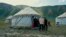 Young Kyrgyz mother's yurt camp on Central Asia's highest peak 