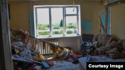 Ուկրաինա - Հրետակոծության հետևանքները Խերսոնի տներից մեկում, հուլիս, 2023թ.