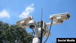 Бишкектин көчөсүндөгү камералардын бири