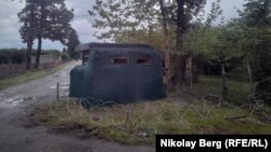 Грузинский блокпост возле моста через Ингури