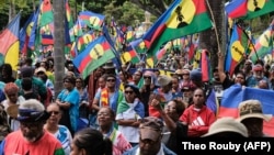 Ֆրանսիա - Բողոքի ցույց Նոր Կալեդոնիայի մայրաքաղաք Նումեայում, ապրիլ, 2024թ.