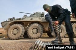 БТР-82А під час бойової підготовки на десантному полігоні морської піхоти Тихоокеанського флоту РФ (ТОФ) «Клерк». Росія, Приморський край, жовтень 2022 року