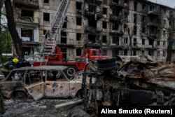 Последствия российского удара по жилому дому. Кривой Рог, 13 июня 2023 года