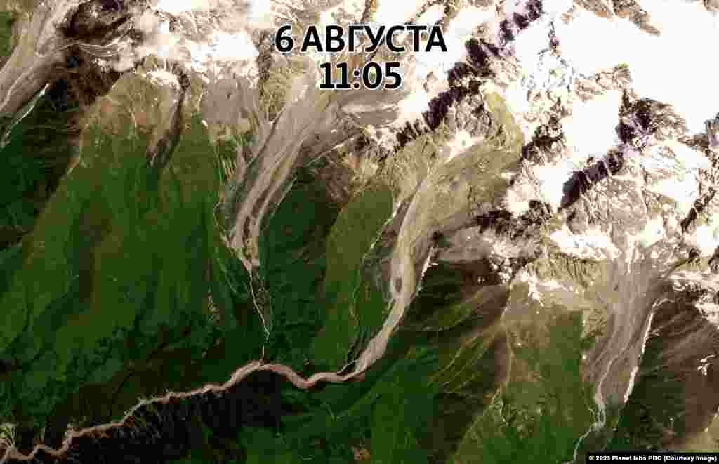 По предварительной оценке Национального агентства окружающей среды, селевой поток из зоны активизации стихии достиг поселка Шови за 8-10 минут. Проверить данную информацию с помощью независимых источников на этом этапе не представляется возможным.