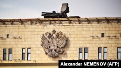 Ілюстраційне фото. Самохідний зенітно-ракетний гарматний комплекс (ЗРГК ) «Панцир С1» на даху будівлі Міноборони Росії. Москва, 17 квітня 2023 року