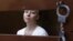 Russian stage director Yevgenia Berkovich appears at a hearing at a Moscow court on June 30. 