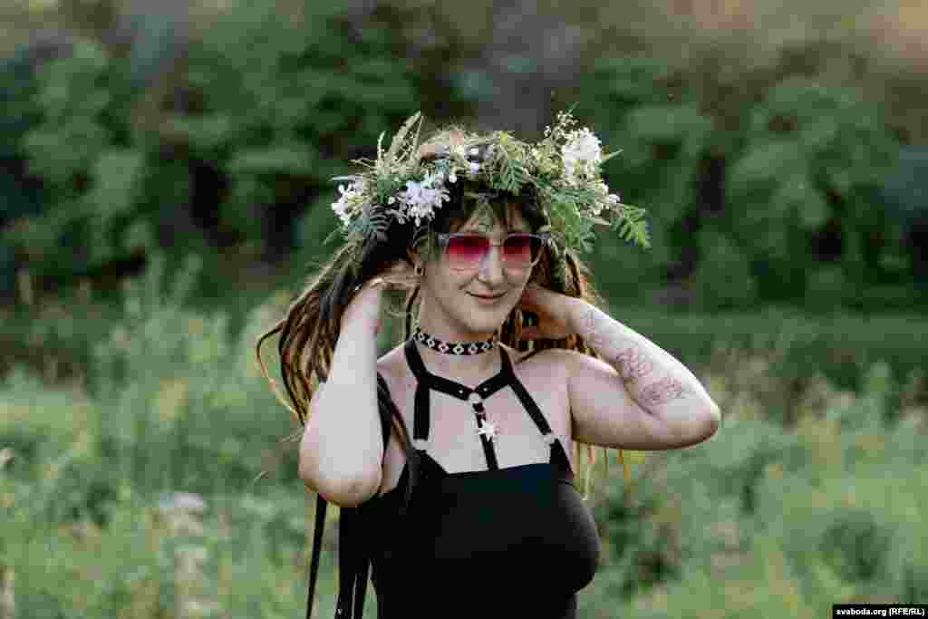 Белорусская правозащитница Алина Нагорная, которой пришлось бежать из Беларуси вместе с мужем и двумя маленькими детьми, тоже побывала на празднике в Вильнюсе&nbsp;&nbsp;