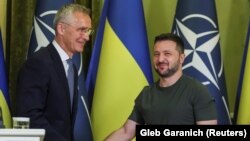 Єнс Столтенберґ і Володимир Зеленський, Київ, 28 вересня 2023 року