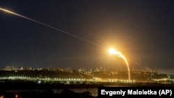 Расейскі бесьпілётнік над Кіевам, архіўнае фота