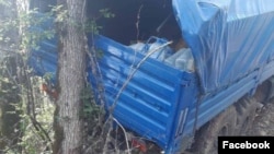 Հայաստան - Բեռնատարը, որով երկու զինվորները սնունդ էին տարել ծառայակիցներին, 27-ը մայիսի, 2023թ.