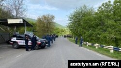 Ոստիկանները փակել են Կիրանց գյուղ տանող ճանապարհը, 2-ը մայիսի, 2024թ․