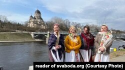 На адкрыцьці Беларускай алеі ў Вільні