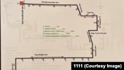 Ак-Ордо - Кустанай каттамындагы жаңы №19 автобустун багыты.  (Сүрөт Бишкек мэриясына таандык).