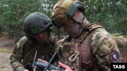 Тренировка бойцов ЧВК "Вагнер"