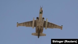 The Su-25 plane crashed near the Ukrainian border. (file photo)