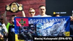 Український боксер Олександр Усик за день до поєдинку з Даніелем Дюбуа. Вроцлав, Польща, 25 серпня 2023 року