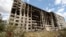 A destroyed apartment block in the frontline town of Orikhiv, Zaporizhzhya region, Ukraine, on September 7