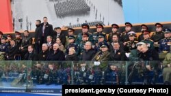 Москвадагы парад учурунда тартылган сүрөт. 9-май, 2024-жыл