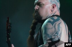 Кери Кинг по време на концерт на Slayer на фестивала Rock in Rio в Рио де Жанейро, Бразилия, 22 септември 2013 г.