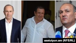 ՀՀ երկրորդ նախագահ Ռոբերտ Քոչարյանը, ԲՀԿ առաջնորդ Գագիկ Ծառուկյանը, ՊԵԿ նախագահ Գագիկ Խաչատրյանը։