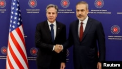 ԱՄՆ պետքարտուղար Էնթոնի Բլինքեն և Թուրքիայի արտգործնախարար Հաքան Ֆիդան, արխիվ