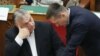 Hungarian Prime Minister Viktor Orban and cabinet chief Antal Rogan in their country's parliament. (file photo)
