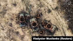 Знищені російські танки на Донеччині, 13 лютого 2024 року