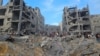 ساختمان‌های ویران‌شده در اردوگاه جبالیا بعد از حمله هوایی اسرائیل