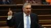 Armenia - Opposition deputy Artur Khachatrian addresses a session of parliament, Yerevan, April 30, 2024.