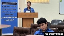 محمد رامز رشیدی (جلو) و سید نعیم هاشمی قتالی