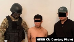 Бекназар Боругул уулу после задержания. Августа 2023 года.