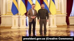 Ուկրաինայի նախագահ Վլադիմիր Զելենսկու և Շվեդիայի վարչապետ Ուլֆ Քրիստերսոնի հանդիպումը Կիևում, 15-ը փետրվարի, 2023թ.