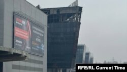 Будівля «Крокус Сіті Хол», де був здійснений теракт