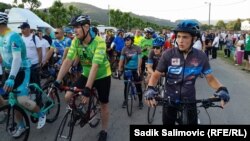 Dolazak biciklista u Potočare.