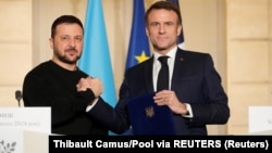 Մակրոն-Զելենսկի հանդիպում Փարիզում, 16-ը փետրվարի, 2024թ․