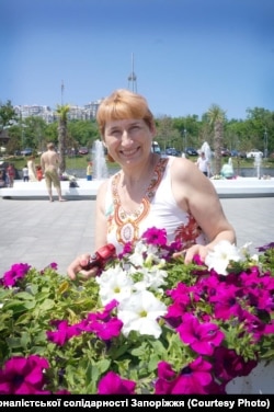 Ирина Левченко ожидает суда в оккупированном Донецке. Фото до оккупации