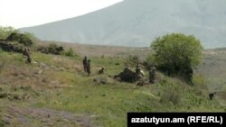 Ականազերծում Ոսկեպարի եկեղեցու հարակից տարածքներում, 22-ը ապրիլի, 2024թ.