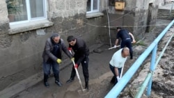 Ալավերդի քաղաքի հեղեղված թաղամասերում մաքրման աշխատանքներ են իրականացվում