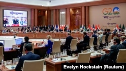 У перший день саміту «Групи двадцяти». Нью-Делі, Індія, 9 вересня 2023 року